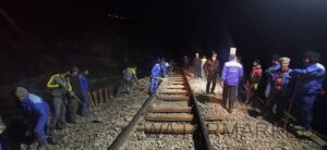 خارج شدن قطار از ریل در سوادکوه